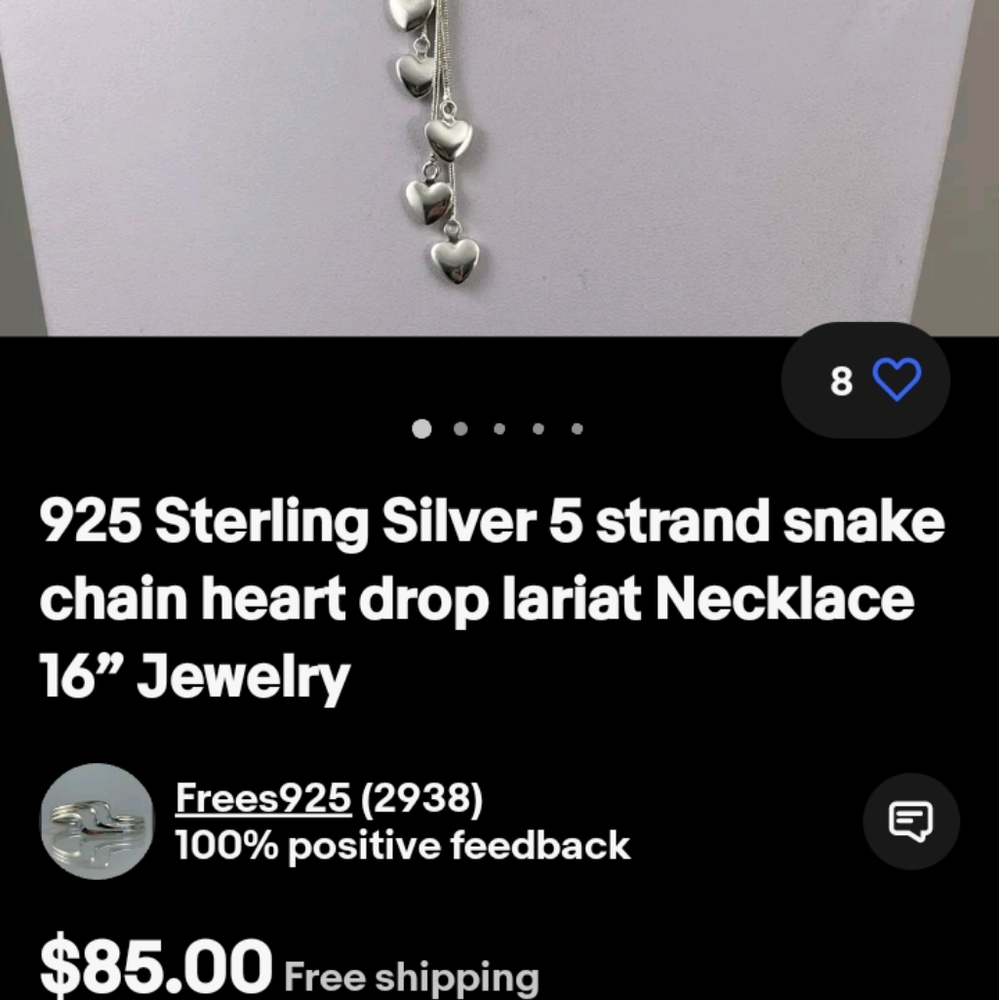 925 sterling silver necklace and bracelet set
